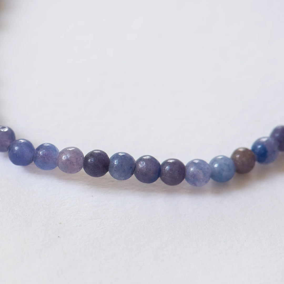 Armband 'Edelstein Kugeln Blauquarz'