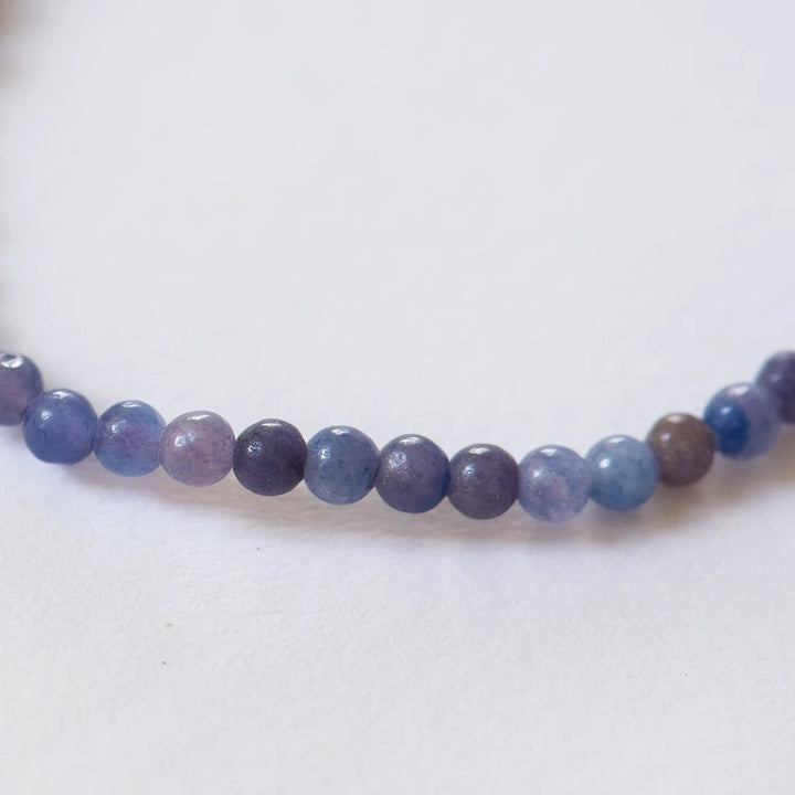 Armband 'Edelstein Kugeln Blauquarz'